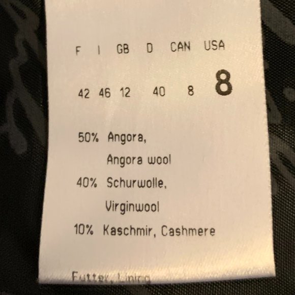 Strenesse Gabriele WOOL CASHMERE Designer Coat - Picture 7 of 8